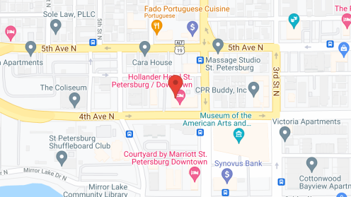 Map of the neighborhood around Bond Hotel