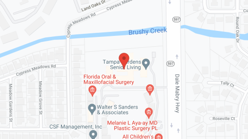 Map of the neighborhood around Tampa Gardens Senior Living