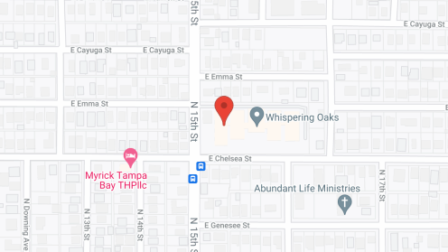 Map of the neighborhood around Whispering Oaks