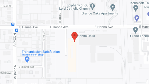 Map of the neighborhood around The Pavilion of East Tampa