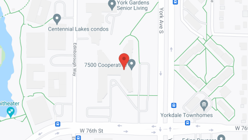 Map of the neighborhood around 7500 York Cooperative