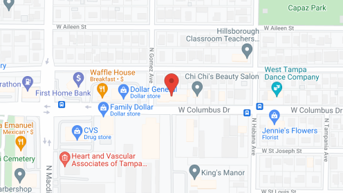 Map of the neighborhood around Alimar Assisted Living