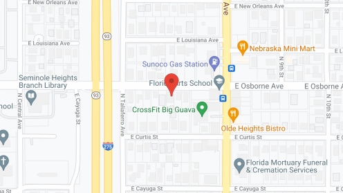 Map of the neighborhood around Gail's ALF