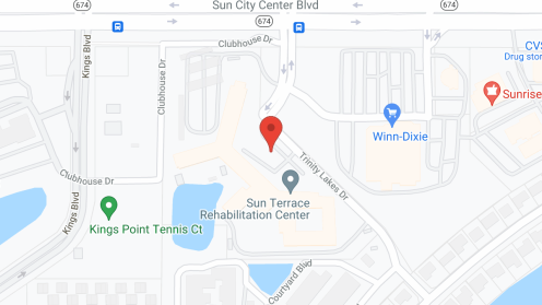 Map of the neighborhood around Sun Terrace Health Care Ctr