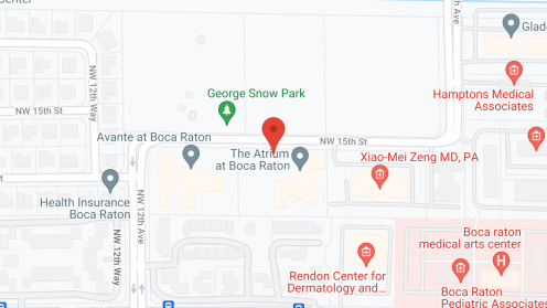 Map of the neighborhood around The Atrium at Boca Raton
