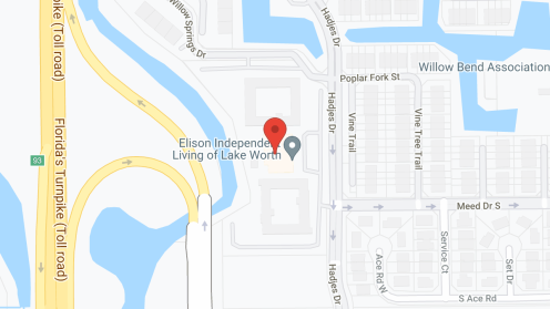 Map of the neighborhood around Elison of Lake Worth