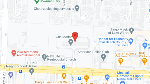 Map of the neighborhood around Villa Madonna Inc