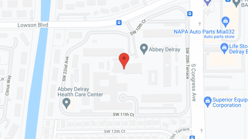 Map of the neighborhood around Abbey Delray