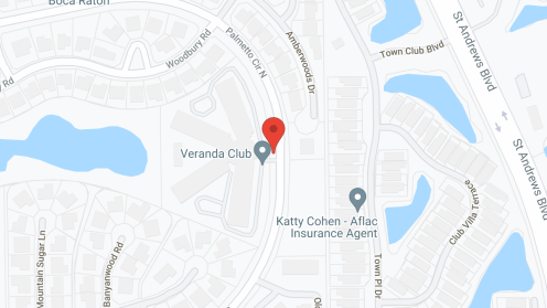 Map of the neighborhood around Veranda Club