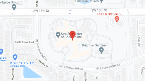 Map of the neighborhood around Stratford Court of Boca Pointe