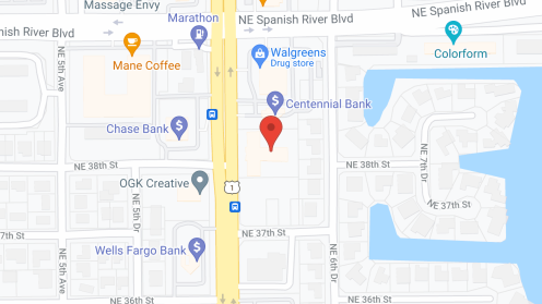 Map of the neighborhood around Fountains