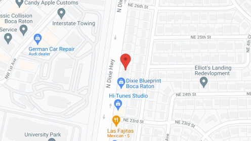 Map of the neighborhood around Boca Woods ACLF