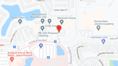 Map of the neighborhood around Menorah House