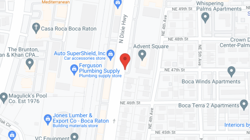 Map of the neighborhood around Advent Square