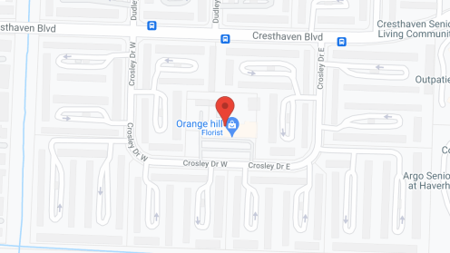 Map of the neighborhood around Crosley Activity Ctr