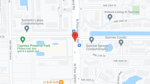 Map of the neighborhood around Colony Club ALF