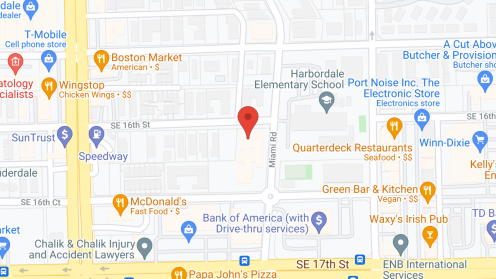 Map of the neighborhood around Harbor Beach Convalescent Home