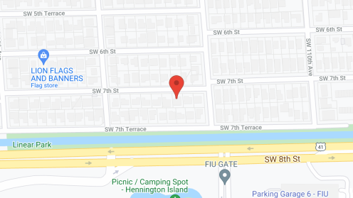 Map of the neighborhood around Gabriel's Home ALF