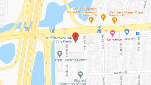 Map of the neighborhood around Palmetto Sub-Acute Care Ctr