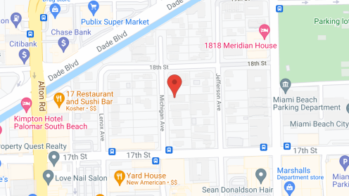 Map of the neighborhood around Nightingale Manor