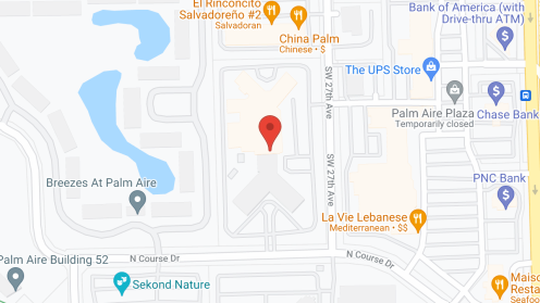 Map of the neighborhood around The Court at Palm Aire