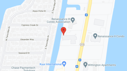 Map of the neighborhood around Five Star Premier Residences of Pompano Beach