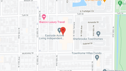 Map of the neighborhood around Nova Palms