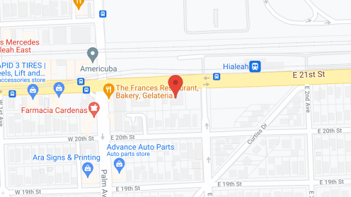 Map of the neighborhood around Superior Living of Hialeah Inc.