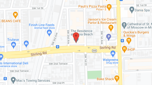 Map of the neighborhood around The Residence at Dania Beach