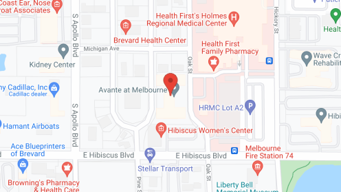Map of the neighborhood around Beverly Oaks Nursing & Rehab