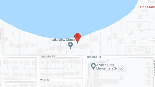 Map of the neighborhood around Lakeview Manor