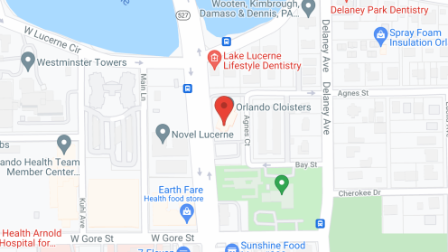 Map of the neighborhood around Orlando Cloisters