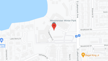 Westminster Winter Park a CCRC in google map