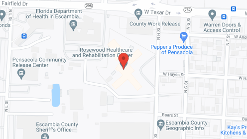 Map of the neighborhood around Rosewood Manor