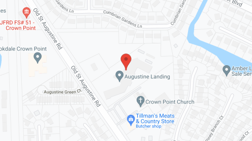 Map of the neighborhood around Augustine Landing