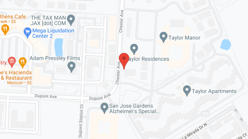 Map of the neighborhood around Taylor Manor