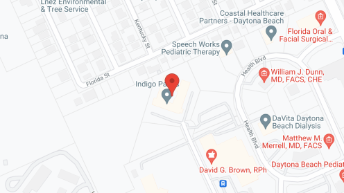 Map of the neighborhood around Indigo Palms