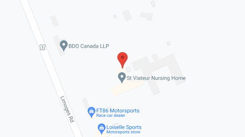 Map of the neighborhood around Le Genesis