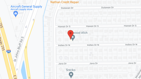 Map of the neighborhood around Dellwood AFCH