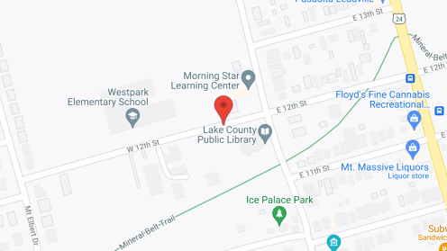 Map of the neighborhood around Mount Massive Manor Apartments