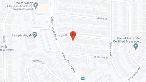Map of the neighborhood around Chateau Le Petite III