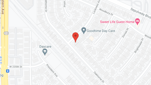 Map of the neighborhood around Green Meadows Board and Care II