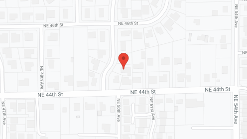 Map of the neighborhood around Tiya's AFH
