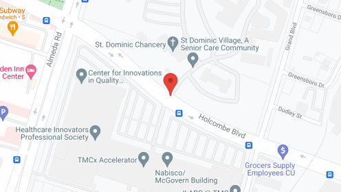 Map of the neighborhood around St. Dominic Village
