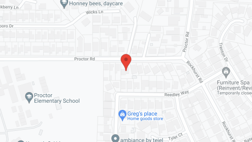 Map of the neighborhood around Blessing Home