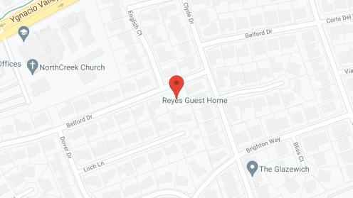Map of the neighborhood around Reyes Guest Belford
