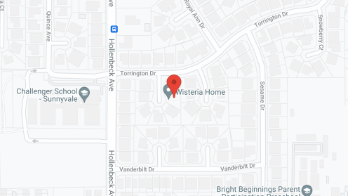 Map of the neighborhood around Wisteria Home