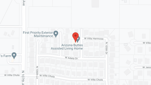 Map of the neighborhood around Arizona Buttes Assisted Living Home