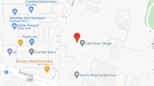 Map of the neighborhood around Falls River Court
