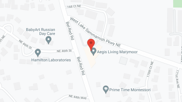 Aegis at Marymoor in Redmond in google map